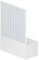 Rollplast BAST1LONCC28160 Pare-baignoire style accordéon, Ø 160 x 150 cm de hauteur, PVC, 1 côté, 1 volet, ouverture latérale, blanc