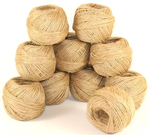 Bindfaden 4 Rollen je 40m 100g Hanf - K&B Vertrieb- Paketschnur Packschnur Seil Packband 224