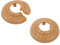 Sanitop-Wingenroth Klapprosette für Rohrsysteme 18 mm oder Typ 3/8 '' 2er-Set Rosette Abdeckung für Heizungsrohre Außendurchmesser: 49 mm Kunststoff Buche 19432 7