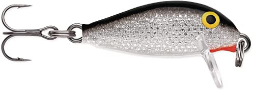 Rapala - Countdown Fischerei Köder Balsa Konstruktion - Köder Süßwasser fließen - Schwimmtiefe 0,3-0,9 m - Größe 2,5 cm / 2,7 g - Made in Estland - Silber