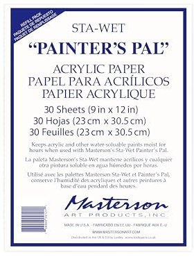 Masterson Sta-Wet Painters Pal ACR Paper 30Pk