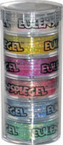 Eulenspiegel 999158 - Polyesterglitzer Glamour-Edition, 6 x 6 g, Streuglitzer, Karneval, Halloween, Mottoparty