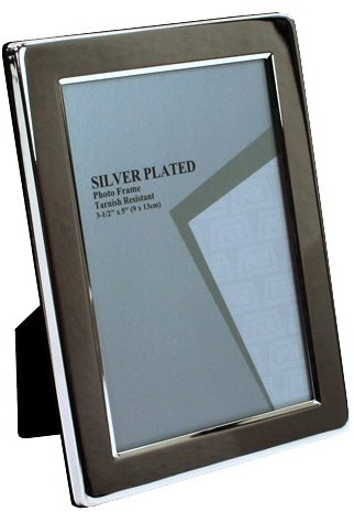 Bilderrahmen / Fotorahmen SILVER PLATED 9x13cm