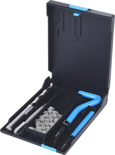 KS Tools 150.6070 Nirostahl Gewinde-Reparatur-Satz M10x1,25x13,8mm, 19-tlg.