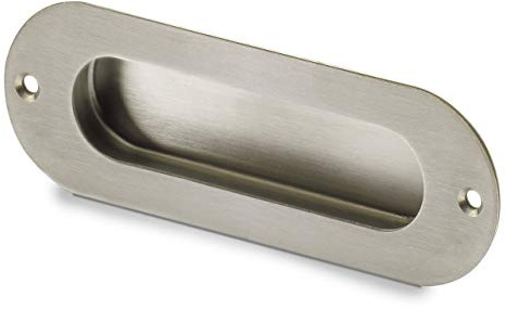 Einsetzgriff Dodona, Bohrabstand 110, L 120 mm, B 40 mm, H 15 mm, Edelstahl gebürstet