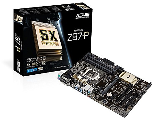 Asus Z97-P Mainboard Sockel LGA1150 (ATX, Intel Z97, 4x DDR3-Ram, PCIe 3.0/2.0 x16, 4x SATA)