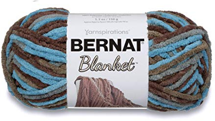 Bernat Blanket Super Bulky Yarn, 5.3oz, Guage 6 Super Bulky, Coastal Cottage
