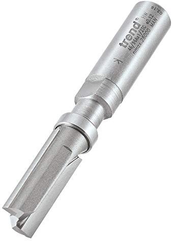 Trend Professional Bearing Guided Profiler, 1/2 Inch Shank, 12.7mm Cut Diameter, 32mm Cut Length, Tungsten Carbide Tipped, 46/96AX1/2TC