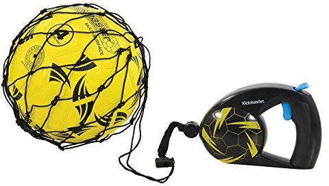 Kickmaster Football Kick Trainer | Single Trainer Practice with Re-Coil Handle | Football Training Aids for Kids and Adults