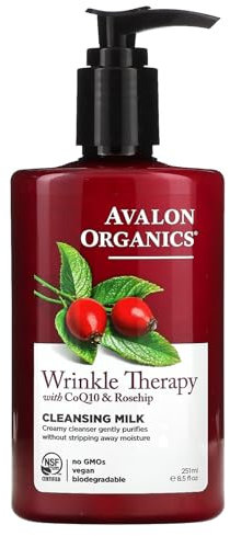 Avalon Organics Wrinkle Therapy CoQ10 Reinigungsmilch, 240 ml