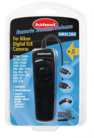 Haehnel HRN 280 Télécommande filaire pour Nikon D300 / D200 / D80 / D70s / D3 / D2X / D2X / D2H / D2Hs / D1X / D1H
