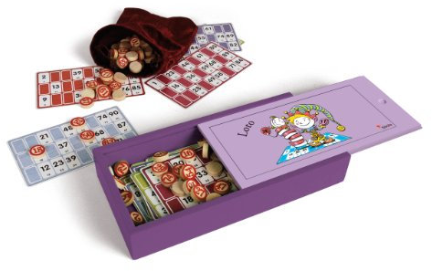 Jeujura - Gamme SMIR - 11864 - Jeu de société - Coffret Bois Loto acidulé