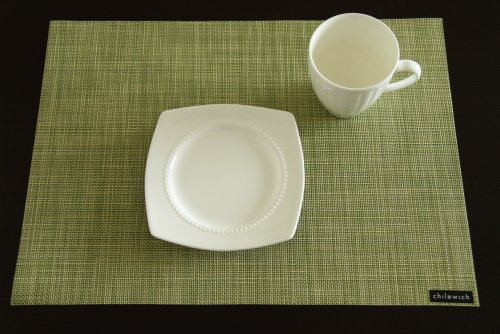Chilewich Placemat Mini Basketweave Rectangle - Dill