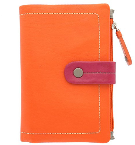 Visconti Mimi Collection Malibu Porte-Monnaie Multicolore en Cuir M87 Orange Multi