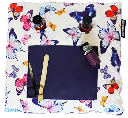 Manicure Cushion Nail Pillow Bright Butterflies Hand Rest Home Nail Care Pamper Gift