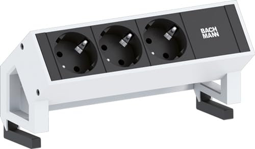 Bachmann 902.2048 DESK2 3X Schutzkontakt GST18 Weiß