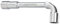 Karx 07029 Clé à pipe débouchée en Chrome Vanadium 16 mm