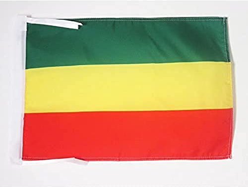 AZ FLAG Bandiera Etiopia Senza Stemma 45x30cm - BANDIERINA ETIOPE 30 x 45 cm cordicelle