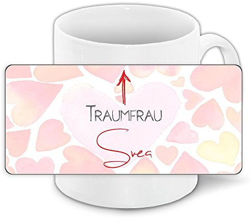 Tasse mit Namen Svea und Motiv für die Traumfrau zum Valentinstag - Liebestasse Keramiktasse Freundschafts-Tasse