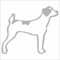 INDIGOS UG Auto Aufkleber Jack Russell HundSilber - 106mmx 88mm - Autoaufkleber - Tuning - Sticker - Heckscheibe - Fahrrad - Motorrad - UV beständig