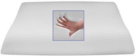Viscoelastisches Kopfkissen Visco Nackenkissen Visko Nackenstützkissen viskoelastisches Wellenkissen 80 x 40 x 11 cm mit Noppen Memory Foam Schaum Schlafkissen softes weiches Kissen