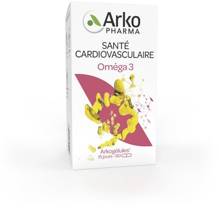 Arkogélules® Oméga 3 - Actifs d'origine marine pour un bon fonctionnement cardiovasculaire - 180 capsules