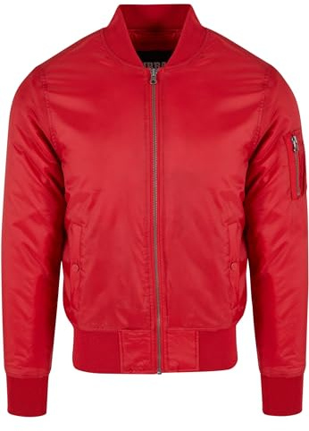 Urban Classics Herren Jacke, Polyester, Rot (Fire Red 697), S