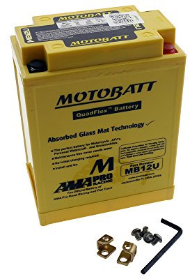MOTOBATT Batterie 12 V 15 Ah (MB12U) [wartungsfrei & versiegelt] kompatibel mit Yamaha XV 535 S/SE Virago 3BR 1987-1994