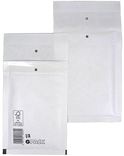 Global Pack 100 Luftpolsterumschläge Luftpolsterumschläge 1/A 120 x 175 mm