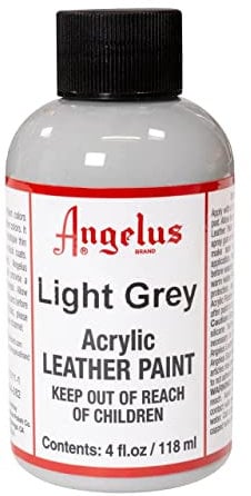 Angelus Leather Paint, Light Grey, 4 Ounce jar (720-04-082)