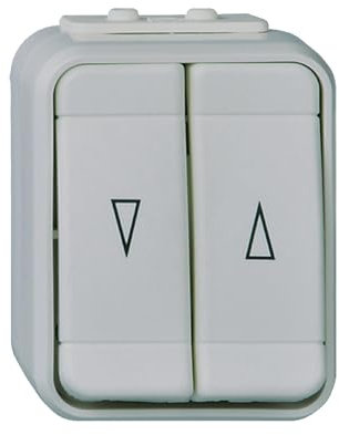 Elso AquaTop 442809 10 A Interrupteur de store AquaTop Gris clair/basalte