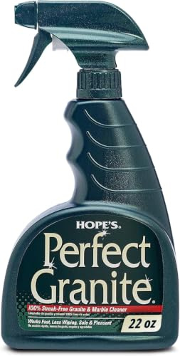 Hope's Perfect Granit- und Marmorreiniger, 625 ml, sicheres, streifenfreies, Ammoniakfreies Granit-Reinigungsspray