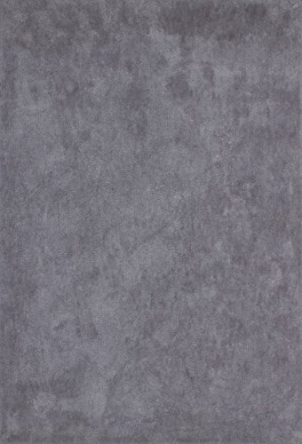 Kayoom Premium Hochflor Shaggy Teppich Nikosia Silber, Größe:160x230cm