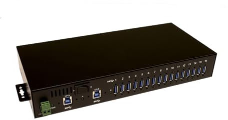 EXSYS EX-1116HMVS USB 3.0 Kabel verschraubbar Handbuch, Din-Rail Kit schwarz