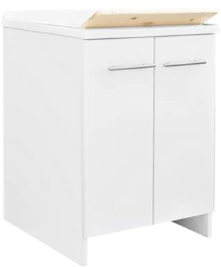 Dianhydro Lavatoio con Mobile idrofugo e Cesto Estraibile 60x60cm, Resina, Non Noto, Standard