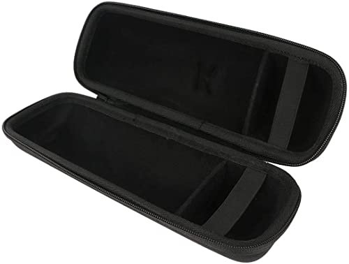 Khanka (Caja Solo) para Zamkol ZK202 ZK606 Altavoz inalámbrico portátil/Tronsmart T6 Plus Altavoz Bluetooth 40W,Extra Room For Charger and USB Cable EVA Funda Estuche Bolso (Negro)