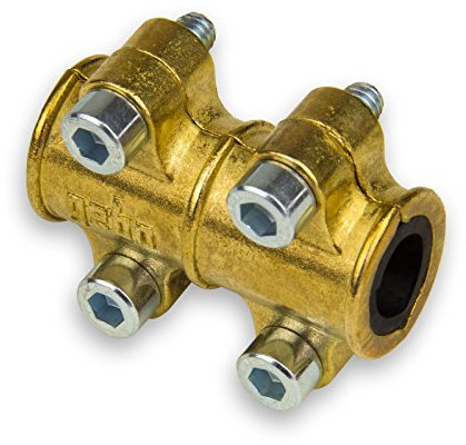 Stabilo-Sanitaer Reparaturschelle 12 mm Dichtschelle Dichtungsschelle Messing Dichtungsband Reparatur Kupferrohr Heizungsrohr reparieren