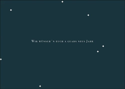 Kartenkaufrausch Schicken Sie Weihnachtsgrüße auf Bayrisch mit dieser Typografie Weihnachtskarte • als Grusskarte zu Weihnachten, Neujahr für Lieblingsmenschen