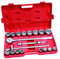 Hilka 04102102 21-Piece Drive Socket Set Metric, 3/4-Inches, Large