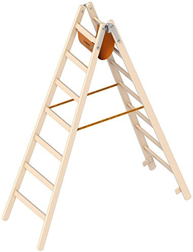 Holz Stehleiter 2x7 SPR. SH1,3m Layher 1038.207