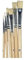 Artemio Pinceaux en Soie de Porc - Bouts Plats - 6 pcs, Bois, Beige, 6, 5 x 1 x 25, 5 cm