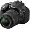 Nikon D5300 Kit con objetivo AF-S DX 18-55mm VR - Cámara réflex digital de 24.2 Mp (pantalla 3.2, estabilizador óptico, vídeo Full HD, GPS), color negro