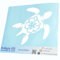 INDIGOS UG Aufkleber - Autoaufkleber - JDM - Die cut - Auto - 120x100 mm - Schildkröte Hawaii - weiß - Heckscheibe - Heckscheibenaufkleber - Sticker - Tuning