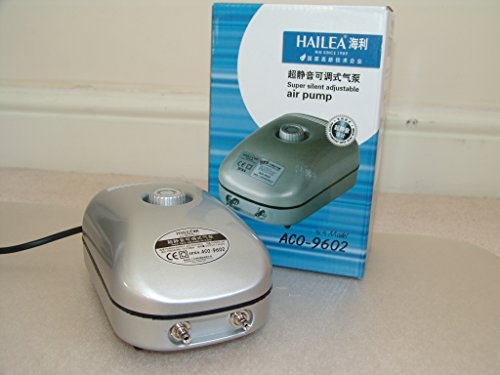 Hailea Adjustable Air Pump AC9602 - 2 outlet Hydroponics Aquatics