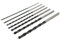 7 Pieces - 12 Extra Long Brad Point Drill Bits 1/8 1/4 5/16 3/8 7/16 - 3/8 Shank Fit Dewalt Makita Ryobi Milwaukee Power Drill etc