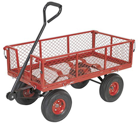Sealey CST997 Platform Truck with Removable Sides and Pneumatic Tyres 200 kg Capacity