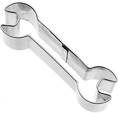Birkmann 1010689410 Ausstechform Schraubenschlüssel, Kunststoff, Grau, 5 x 3 x 2 cm