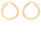 CARISSIMA Damen-Creolen Rose Gold Round Creole 9 Karat 375 Rotgold 5.53.0809
