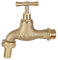 Garden tap with brass valve