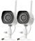 Zmodo Outdoor Security Camera Wireless (2 Pack), 1080p Full HD Home Security Camera System, Compatible with Alexa and Google Assistant, Silver (ZM-W0002-2)